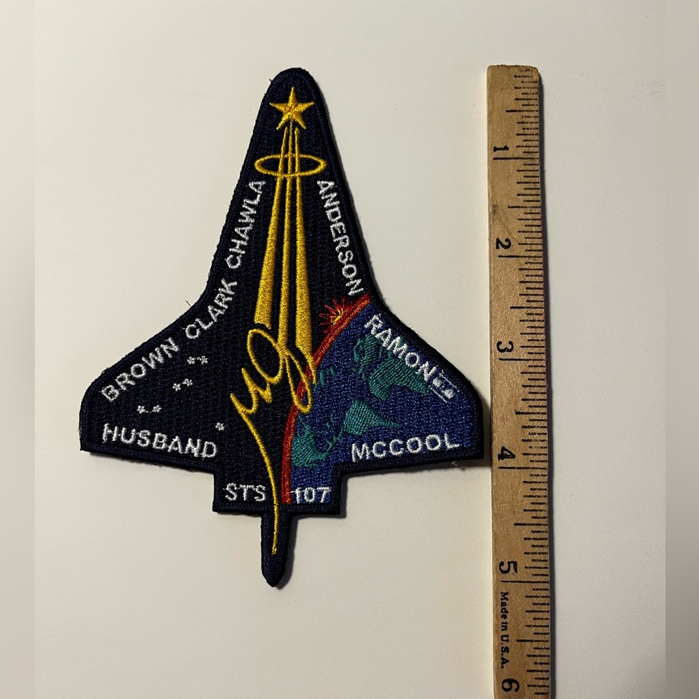 Columbia Space Shuttle Embroidered Mission Patch